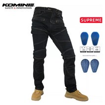 【 KOMINE 718 】 정통 라이딩 청바지 클래식 오토바이 바지 보호 장비 레저 청바, 02 S, 05 Premium Black