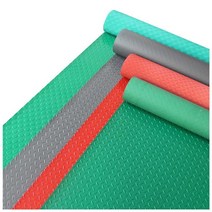 방진 고무판 충격흡수 사각 진동방지 깔판 바닥 받침, 10mx1.8m(레드)