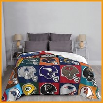 입는이불 차박이불 블랑캣 nfl 미국 담요 침대보 침대 격자 무늬 깔개 침대 커버 후드 담요 침대에 담요