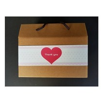 [띠지/띠종이]연핑크땡큐(대)-가로형 세로형 /1묶음(100ea), 세로