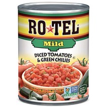 Rotel Diced Tomatoes with Green Chiles Mild 로텔 다이스 토마토 그린 칠리 마일드 10oz(283g) 10팩
