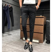 남성 정장 세트 남자 린넨 수트 자켓 바지 하객룩 영국 스타일 드레스 스트라이프 신사 비즈니스 캐주얼 작업 28-36
