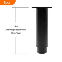 원목식탁다리 우드슬랩 테이블철제 다리 8-25cm 조정 가능한 소파 발 금속 가구 블랙 화이트 Tv 캐비닛 침대 커피 테이블 교체 하드웨어 1 피스124417, 1pcs-black-10cm