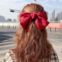 PKFARM 왕리본 집게핀 헤어 반머리 집게핀