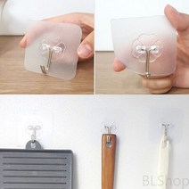 앞치마 마스크보관 현관키 걸이 행거탭 매직후크 10P