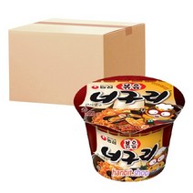 농심 볶음 너구리 큰사발 110g 16개 한박스 컵라면 맛있는 라면 즉석 간식 밥 라멘 점심 박스 면 추천 종류 가격 차박 음식 여행 캠핑 야식, 볶음 너구리 큰사발  110g X 16 BOX