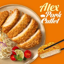 알렉스 프리미엄 돈까스 세트 총 7팩(등심 돈까스 3팩+통새우까스 2팩+치즈돈까스 2팩+돈까스 소스1병)