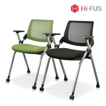 하이퍼스 HFC-5016GY 엑스코 수강용 의자 강의실 연수, 블랙-화이트프레임