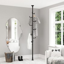 [리우리빙] 두배커진 8단 폴행거 블랙 / 블랙앤화이트, 색상:두배커진 폴행거 블랙, 1개