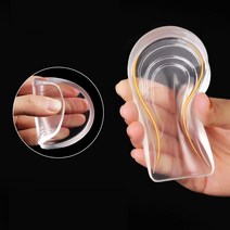 여성 여자 실리콘 투명 키높이 한쌍 2cm 용 1cm 반깔창 티안나는깔창 3cm
