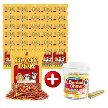 홈도그 모이스트 버거 강아지 간식 100g*25개+닥터 덴탈츄 250g 증정, 홈도그 양고기버거 100g*25개+덴탈츄 250g