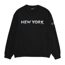 [국내매장판] 내셔널지오그래픽 어반 시티 세미 루즈핏 맨투맨 티셔츠 NEW YORK BLACK N221USW830 1439176