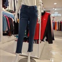 [2001아울렛천호][imperial][임페리얼] 여성골프 고급스러운 신축성 겨울 기모 여성골프 청바지 PTA7402