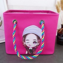 제이에스 P 물빠지는 목욕가방 목욕바구니 방수가방 메쉬, 진핑크, 1개