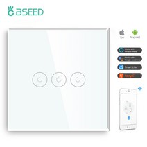 스마트팜 식물재배기 수경 식물공장 BSEED Wifi 라이트 터치 스위치 123Gang 123 웨이 스마트 무선 색상 지원 Tuya 홈, 8.WIFI 3Gang White