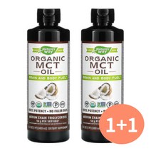 네이처스웨이 오가닉 MCT 오일 코코넛 480ml BRAIN BODY FUEL 2개