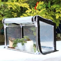 베란다 소형 미니 비닐하우스 가정용 옥상 꽃집 난방 온실 보온 하우스 골격 다육 식물 채소 차양 방우 작은 커버 버드와이