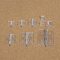 투명아크릴경첩7종/투명pc경첩/구멍있는경첩/피규어경첩, 라형_40mm 경첩, 1개