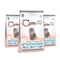 캣츠랑 전연령 올라이프 고양이 5kgX3포, 닭+참치, 5kg, 3개