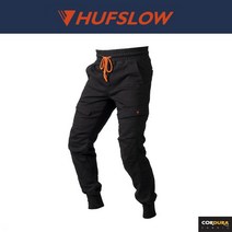HUFS 218C BLACK ELLA JOGGER 바이크 라이딩 조거팬츠, L, 블랙