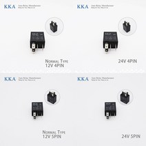 자동차 컨버터 인버터 퓨즈 포함 릴레이 모터 보트 12V 24V 4 핀 5 40A 80A, 18.30A Mini Relay - 12V 5Pin, 1개