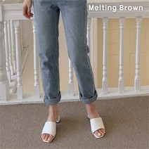 로즈블로썸 멜팅브라운 여성 데일리 선생님 뮬 슬리퍼 미들힐 9color (8259308)