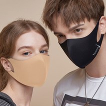 (2개 구매시 +일회용 50매 증정) 태미스 빨아쓰는 연예인 패션 마스크 스포츠 입체 3D, 그레이, 남성용(L)