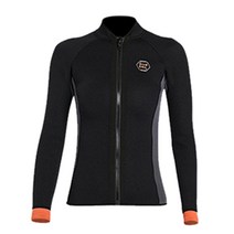 머맨슈트 습식잠수복 모자 조끼 3mm 네오프렌 다이빙 슈트 남성과 여성 자켓 전문 카이트 서핑 의류 바지, 02 Womens Jaket_01 XS