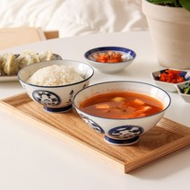 일본 예쁜 도자기 밥 국 공기 대접 밥그릇 국그릇, 9.빗살부엉이