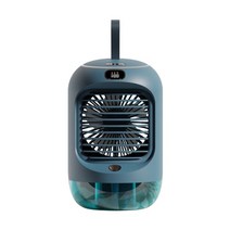 미니 에어컨 팬 공기 쿨러 가정용 냉각수 스프레이 팬 휴대용 공기 냉각 팬 usb air 가습기 및 청정기, 녹색 냉각 팬
