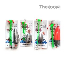 원투채비 묶음추 8호/12호/16호/25호/30호 봉돌 로케트추 원투채비(16호바늘)