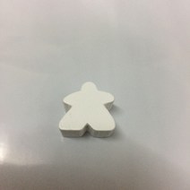 발목 스트레칭보드나무 휴머노이드 Meeples 폰 체스 조각 28 개 카카카손 보드 게임 액세서리용 14 색 표, 01 White
