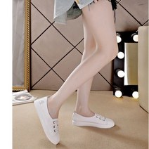 [PINK LITCHI]여성 캐주얼 화이트 펌프스 플랫 로퍼 스니커즈 단화 M510Ting510BX08