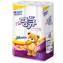 땡큐 3겹 천연펄프 화장지 14m, 30개입, 12팩