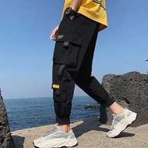 남성 20대 학생 캐주얼 편한 밴딩 조거 팬츠 카고바지 남자 대학생패션코디 쇼핑몰 20대 카고