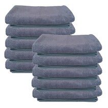 하트민 파워 극세사 미용수건 타올, 110g 고급 그레이 10매, 10개