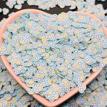 50g 마카롱 클라우드 레인보우 폴리머 클레이 슬라이스 스타 혼합 스프링클 플라스틱 볼 DIY 공예 슬라임 필링 네일 아트 액세서리, [03] 5mm