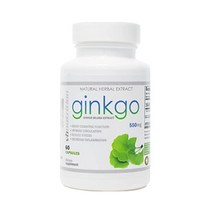 멀티비타민 Ginkgo Biloba Supplement | Nootropic Herbal Extract to Improve Memory Energy and Focus 60 Ca