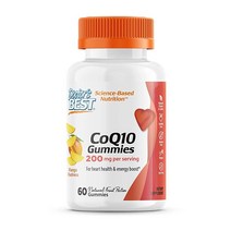 닥터스베스트 CoQ10 젤리 200 Mg 코엔자임 Q10 유비퀴논 심장 건강 지원 세포 에너지 향상 강력한 항산화 물질 60개입 포장은 다를 수 있음