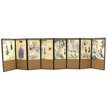 8폭 전통 장식 병풍 (4종) 풍속화 화조도 산수화, 2 신윤복