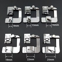국내 재봉틀 발 노루발 1 개 13 19 22mm 형제 가수 바느질 액세서리용 밑단 발, 01 1pcs_02 19mm