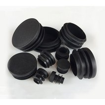 고무캡 패드 삽입 검정색 플라스틱 원형 내부 보호 개스킷 먼지 씰 엔드 파이프 볼트, 60mm-5pcs