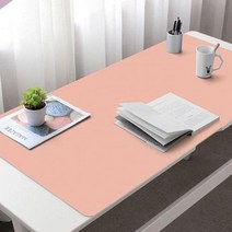 마찰력 우수 사이즈별 색상별 가능 책상 데스크 매트 깔판 커버 노트북 패드, 특대(90x45), 블루