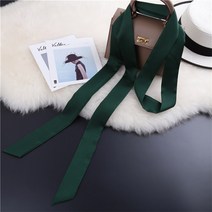 벨트장식가방 겨울 가을 솔리드 무지 세분 롱스틱 좁다 스카프 여성 여제 스타일리쉬 쁘띠 머리띠 결박함 2588606380
