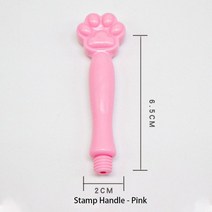 실링 왁스 스탬프 씰왁스 고양이 발톱 왁스 입자 인감 핸들 혼합 색상 투명 발광 비즈 DIY 선물 봉투 장식, 03 Pink cat claw handle