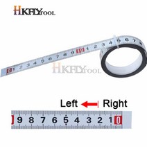 측정기 메트릭 스틸 마이 터 트랙 테이프 측정 0.5 '자기 접착 스케일 눈금자 1-5M 라우터 테이블 톱 T-트, Right to Left_1m