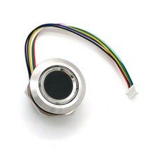 지문인식기 호환 R503 원형 RGB 링 표시기 LED 제어 DC3.3V MX1.0-6Pin 용량 성 지문 모듈 센서 스캐너, 한개옵션1, 03 실버