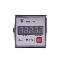 108배계수기 HMD48 시간 측정기 0 999.99h 가이드 레일 타이머 카운터 AC 220V 50Hz 고정밀 누적 타이밍