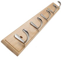 미니플 벽옷걸이 벽걸이 행거 벽부착 옷걸이 우드 모자 가방 후크 걸이 벽고리, 1개