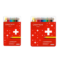 까렌다쉬 스위스컬러 유성색연필, 18색, 2개